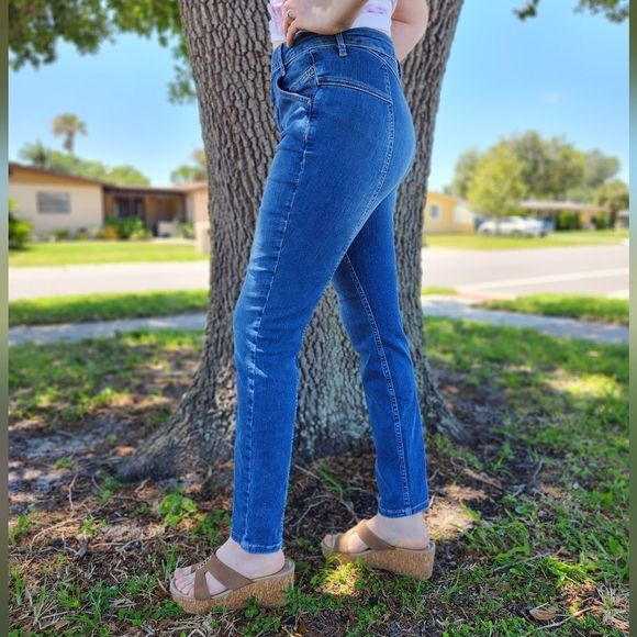 Free People We the Free Riley Daybreak High Rise Seamed Skinny Jeans, si… - Picture 5 of 12